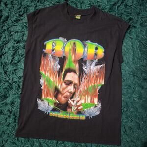 Vintage Bob Marley Mary Jane Sleeveless T-Shirt Spirit International Rasta